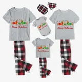 Christmas Matching Family Pajamas Merry Christmas Dachshund Heart White Short Pajamas Set