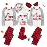 Christmas Matching Family Pajamas I Love My Family Penguin White Pajamas Set