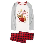 Christmas Matching Family Pajamas Merry Christmas Sloth White Pajamas Set