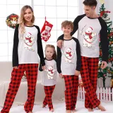 Christmas Matching Family Pajamas Christmas String Light Bear White Pajamas Set