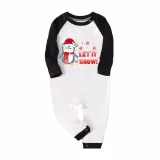 Christmas Matching Family Pajamas Let It Snow Penguin Green Pajamas Set