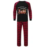 Christmas Matching Family Pajamas Holiday Car with Gnome Black Pajamas Set
