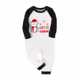 Christmas Matching Family Pajamas Let It Snow Penguin White Pajamas Set