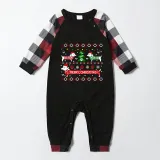 Christmas Matching Family Pajamas Merry Christmas Dachshund Print Red Pajamas Set