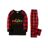 Christmas Matching Family Pajamas Merry Christmas Dachshund Heart Black Pajamas Set