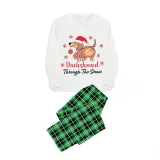 Christmas Matching Family Pajamas Dachshund Through the Snow Green Pajamas Set