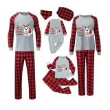 Christmas Matching Family Pajamas Here Comes Santa Paws Gray Pajamas Set