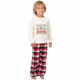 Christmas Matching Family Pajamas Merry Christmas Dachshund Print White Pajamas Set