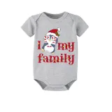 Christmas Matching Family Pajamas Let It Snow Penguin White Short Pajamas Set