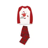 Christmas Matching Family Pajamas Skating Bear Merry Christmas Red Pajamas Set