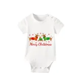 Christmas Matching Family Pajamas Merry Christmas Dachshund Heart White Short Pajamas Set
