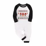Christmas Matching Family Pajamas Seamless Hanging Gnomies White Pajamas Set