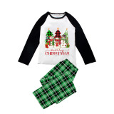 Christmas Matching Family Pajamas Snowman with Christmas Tree Green Pajamas Set