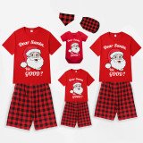 Christmas Matching Family Pajamas Luminous Glowing Dear Santa We Good Short Pajamas Set