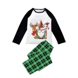 Christmas Matching Family Pajamas Crutches Gnomie with Deer White Short Pajamas Set