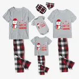 Christmas Matching Family Pajamas Let It Snow Penguin White Short Pajamas Set