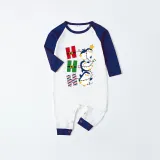 Christmas Matching Family Pajamas Hohoho Penguin Blue Pajamas Set