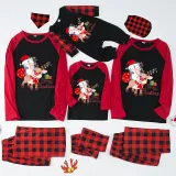 Christmas Matching Family Pajamas Merry Christmas Penguin Deer Red Pajamas Set
