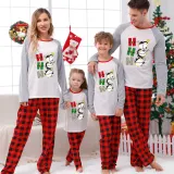 Christmas Matching Family Pajamas Hohoho Penguin White Pajamas Set