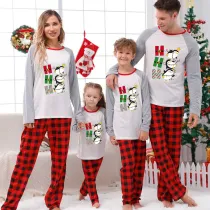 Christmas Matching Family Pajamas Hohoho Penguin White Pajamas Set