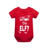 Christmas Matching Family Pajamas Luminous Glowing What The Elf Short Pajamas Set