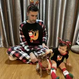 Christmas Matching Family Pajamas Sloth Christmas Gift Red Pajamas Set