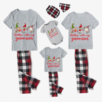 Christmas Matching Family Pajamas Rollin' with My Three Gnomies Short Pajamas Set
