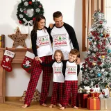 Christmas Matching Family Pajamas Merry Christmas Dachshund Print White Pajamas Set
