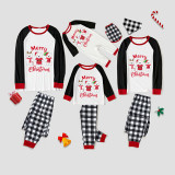 Christmas Matching Family Pajamas Three Bear Snowman Merry Christmas Red Pajamas Set
