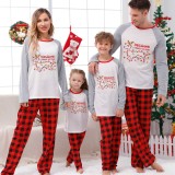 Christmas Matching Family Pajamas Dachshund Through the Snow Light White Pajamas Set