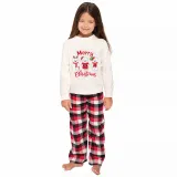 Christmas Matching Family Pajamas Three Bear Snowman Merry Christmas White Pajamas Set