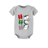 Christmas Matching Family Pajamas Hohoho Penguin Blue Pajamas Set