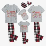 Christmas Matching Family Pajamas Dachshund Through the Snow Light White Short Pajamas Set