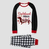 Christmas Matching Family Pajamas Dachshund Through the Snow Plaids Gray Pajamas Set