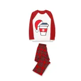Christmas Matching Family Pajamas Mom Dad and Baby Bottle Christmas Red Pajamas Set