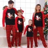 Christmas Matching Family Pajamas Merry Christmas Penguin Deer Red Pajamas Set
