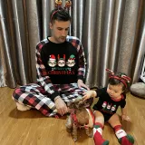 Christmas Matching Family Pajamas Merry Christmas Sloth Red Pajamas Set