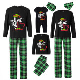 Christmas Matching Family Pajamas What The Elf Christmas Black Green Pajamas Set
