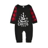 Christmas Matching Family Pajamas Merry Christmas Dachshund Black Pajamas Set