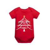 Christmas Matching Family Pajamas Luminous Glowing We Are Family Tree Short Pajamas Set