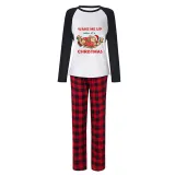 Christmas Matching Family Pajamas Wake Me Up When It's Christmas White Pajamas Set