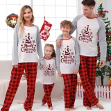 Christmas Matching Family Pajamas Merry Christmas Dachshund White Pajamas Set