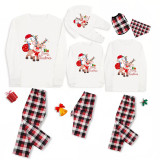 Christmas Matching Family Pajamas Merry Christmas Penguin Deer White Pajamas Set