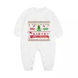 Christmas Matching Family Pajamas Merry Christmas Dachshund Print White Pajamas Set