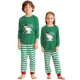 Christmas Matching Family Pajamas How Snowflakes are Really Made Green Stripes Pajamas Set