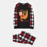 Christmas Matching Family Pajamas Sloth Christmas Gift Red Pajamas Set