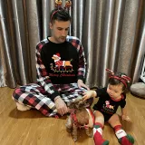 Christmas Matching Family Pajamas Merry Christmas Dachshund Red Pajamas Set