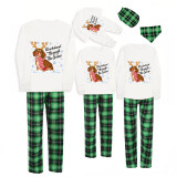 Christmas Matching Family Pajamas Dachshund Through the Snow Green Pajamas Set