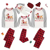 Christmas Matching Family Pajamas Merry Christmas Dachshund White Pajamas Set