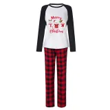 Christmas Matching Family Pajamas Three Bear Snowman Merry Christmas White Pajamas Set
